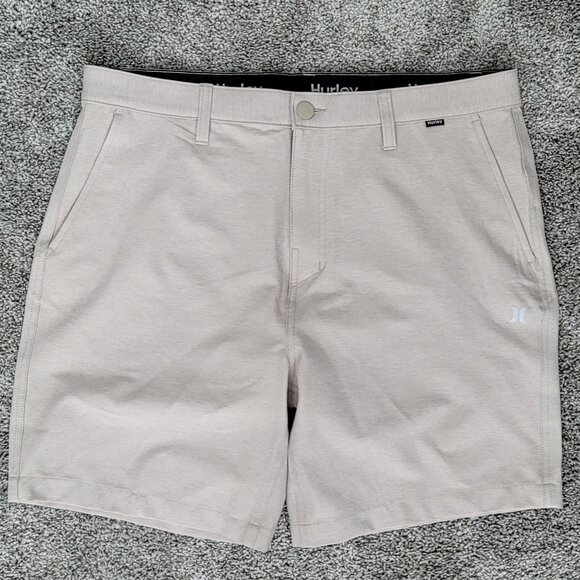 Men's Hurley Oatmeal Colored Shorts Size 34 but measures closer to a 36 - Picture 1 of 7